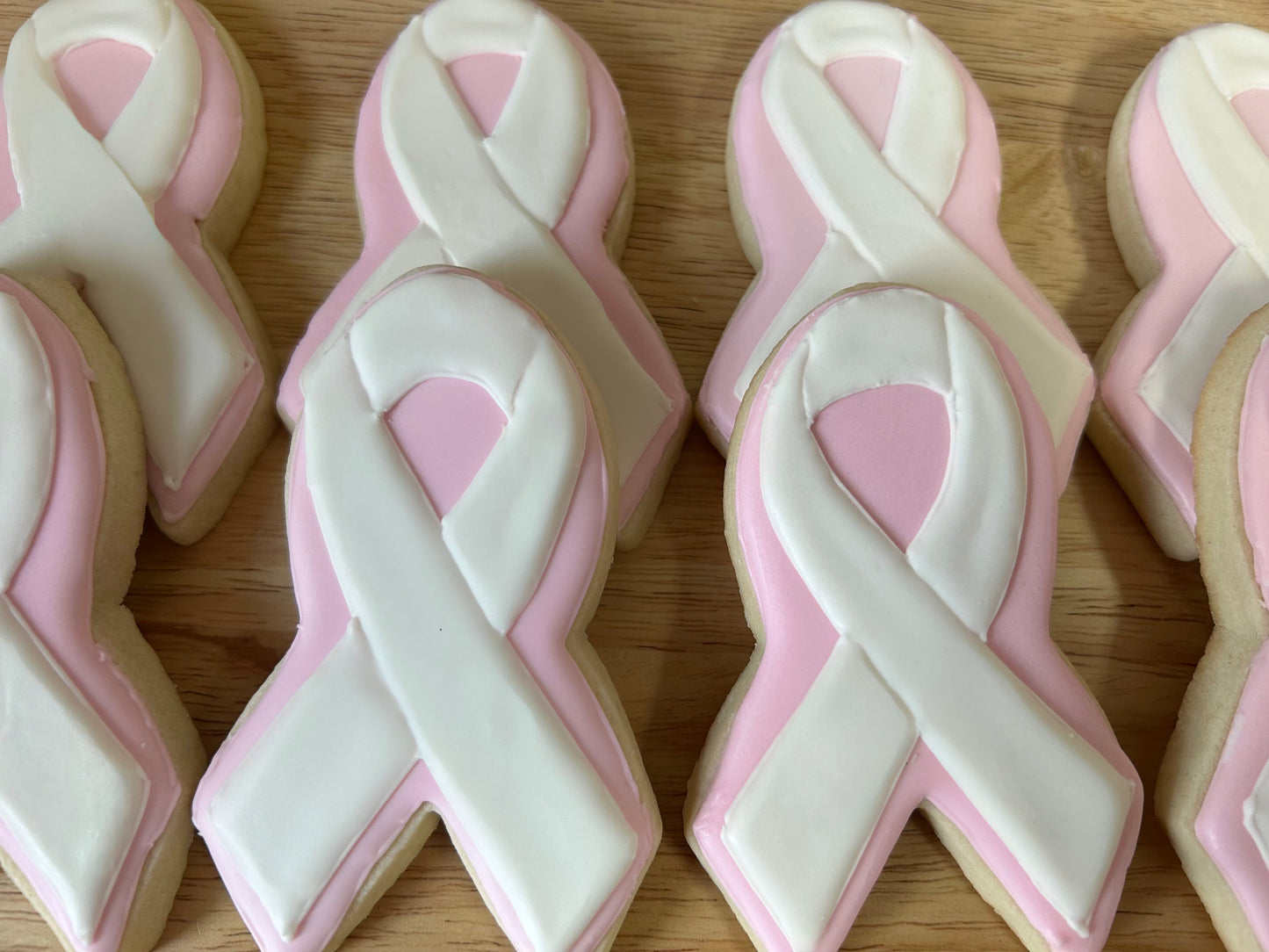 Cancer Ribbon Sugar Cookies